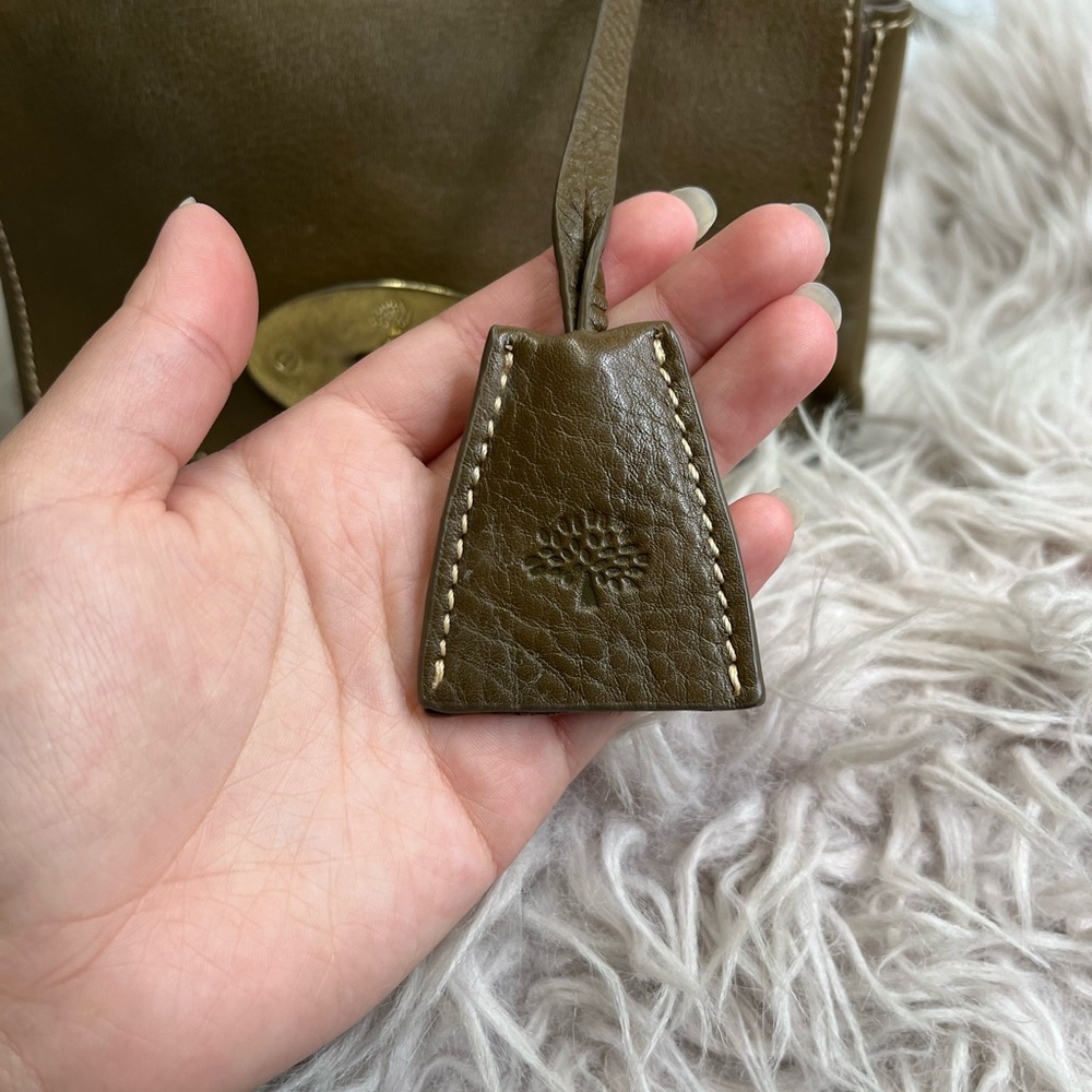 Mulberry Brown Gold Crossbody Bag with Chain Strap - Picture 4 of 12
